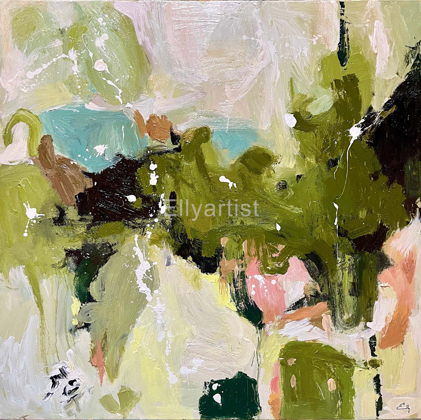 Whispers of Color Abstract Painting, Large Wall Art, Abstract Canvas Art, Oversized Wall Art, Extra Large Painting, Wall Art